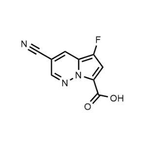 3-Cyano-5-fluoropyrrolo[1,2-b]pyridazine-7-carboxylic acid|CS-1326413