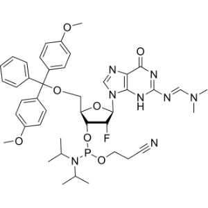 (E)-(Dimethylamino)methylene-2'-F-dG-CE phosphoramidite|CS-1326615