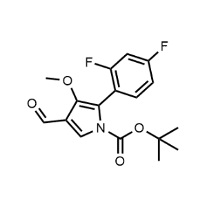 tert-Butyl 2-(2,4-difluorophenyl)-4-formyl-3-methoxy-1H-pyrrole-1-carboxylate|CS-1327048