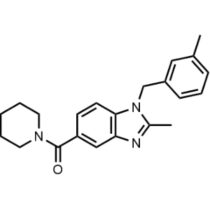 (2-Methyl-1-(3-methylbenzyl)-1H-benzo[d]imidazol-5-yl)(piperidin-1-yl)methanone|CS-1327744
