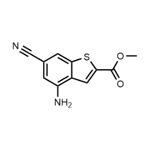 Methyl 4-amino-6-cyanobenzo[b]thiophene-2-carboxylate|CS-1327834