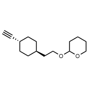 2-(2-(trans-4-Ethynylcyclohexyl)ethoxy)tetrahydro-2H-pyran|CS-1328372