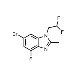 6-Bromo-1-(2,2-difluoroethyl)-4-fluoro-2-methyl-1H-benzo[d]imidazole|CS-1328375