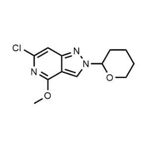 6-Chloro-4-methoxy-2-(tetrahydro-2H-pyran-2-yl)-2H-pyrazolo[4,3-c]pyridine|CS-1328376