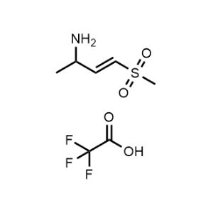 4-(Methylsulfonyl)but-3-en-2-amine 2,2,2-trifluoroacetate|CS-1328379
