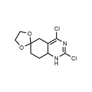 2,4-Dichloro-1,7,8,8a-tetrahydro-5H-spiro[quinazoline-6,2'-[1,3]dioxolane]|CS-1328390
