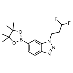1-(3,3-Difluoropropyl)-6-(4,4,5,5-tetramethyl-1,3,2-dioxaborolan-2-yl)-1H-benzo[d][1,2,3]triazole|CS-1328401