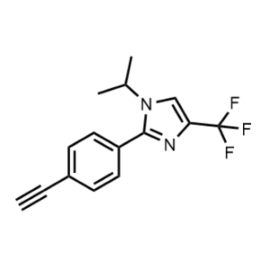 2-(4-Ethynylphenyl)-1-isopropyl-4-(trifluoromethyl)-1H-imidazole|CS-1328408
