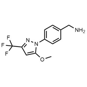 (4-(5-Methoxy-3-(trifluoromethyl)-1H-pyrazol-1-yl)phenyl)methanamine|CS-1328417