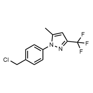 1-(4-(Chloromethyl)phenyl)-5-methyl-3-(trifluoromethyl)-1H-pyrazole|CS-1328428