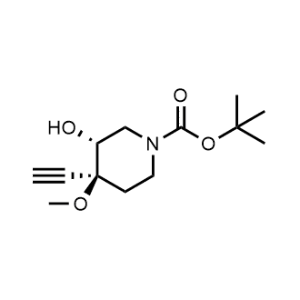 rel-tert-Butyl (3R,4S)-4-ethynyl-3-hydroxy-4-methoxypiperidine-1-carboxylate|CS-1328613