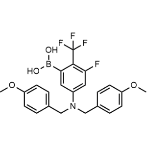 (5-(Bis(4-methoxybenzyl)amino)-3-fluoro-2-(trifluoromethyl)phenyl)boronic acid|CS-1328848