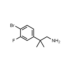 2-(4-Bromo-3-fluorophenyl)-2-methylpropan-1-amine|CS-1328931