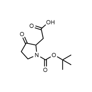 2-(1-(tert-Butoxycarbonyl)-3-oxopyrrolidin-2-yl)acetic acid|CS-1328943