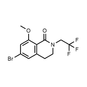 6-Bromo-8-methoxy-2-(2,2,2-trifluoroethyl)-3,4-dihydroisoquinolin-1(2H)-one|CS-1329042