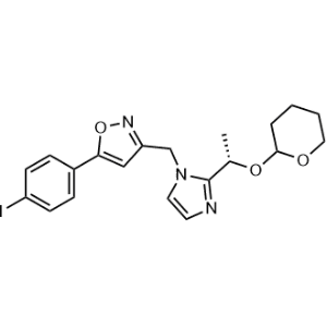 5-(4-Iodophenyl)-3-((2-((1S)-1-((tetrahydro-2H-pyran-2-yl)oxy)ethyl)-1H-imidazol-1-yl)methyl)isoxazole|CS-1329050