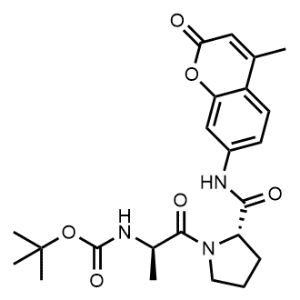 tert-Butyl ((R)-1-((S)-2-((4-methyl-2-oxo-2H-chromen-7-yl)carbamoyl)pyrrolidin-1-yl)-1-oxopropan-2-yl)carbamate|CS-1329132