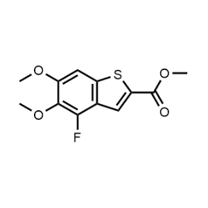 Methyl 4-fluoro-5,6-dimethoxybenzo[b]thiophene-2-carboxylate|CS-1329133