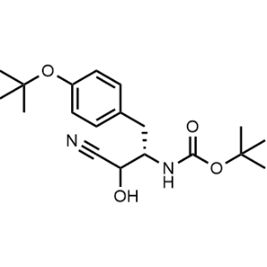 tert-Butyl ((2S)-3-(4-(tert-butoxy)phenyl)-1-cyano-1-hydroxypropan-2-yl)carbamate|CS-1329342