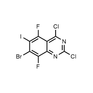 7-Bromo-2,4-dichloro-5,8-difluoro-6-iodoquinazoline|CS-1329346