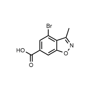 4-Bromo-3-methylbenzo[d]isoxazole-6-carboxylic acid|CS-1329365