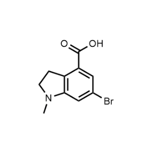 6-Bromo-1-methylindoline-4-carboxylic acid|CS-1329369