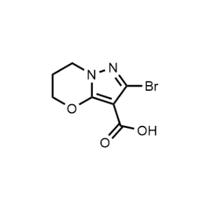 2-Bromo-6,7-dihydro-5H-pyrazolo[5,1-b][1,3]oxazine-3-carboxylic acid|CS-1329382