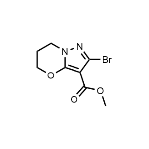 Methyl 2-bromo-6,7-dihydro-5H-pyrazolo[5,1-b][1,3]oxazine-3-carboxylate|CS-1329383