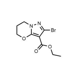 Ethyl 2-bromo-6,7-dihydro-5H-pyrazolo[5,1-b][1,3]oxazine-3-carboxylate|CS-1329386