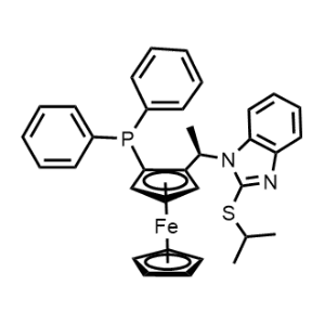 (R)-2-(Isopropylthio)-benzo[d]imidazole-1-[(R)-2-(diphenylphosphino)ferrocenyl]ethylamine, 98%|CS-1329484