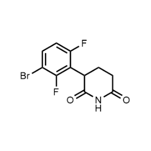 3-(3-Bromo-2,6-difluorophenyl)piperidine-2,6-dione|CS-1329731