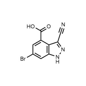 6-Bromo-3-cyano-1H-indazole-4-carboxylic acid|CS-1329739