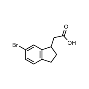 2-(6-Bromo-2,3-dihydro-1H-inden-1-yl)acetic acid|CS-1329763