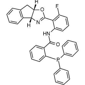 N-(2-((3aR,8aS)-3a,8a-Dihydro-8H-indeno[1,2-d]oxazol-2-yl)-3-fluorophenyl)-2-(diphenylphosphanyl)benzamide, 98%|CS-1330149