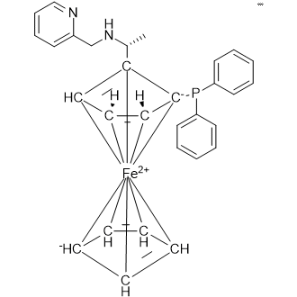Ferrocene, 1-[(1S)-1-[[[[3,5-bis(trifluoromethyl)phenyl]amino]thioxomethyl]amino]ethyl]-1′,2-bis(diphenylphosphino)-, (2S)-, 98%|CS-1330232