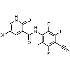 5-Chloro-N-(4-cyano-2,3,5,6-tetrafluorophenyl)-2-oxo-1,2-dihydropyridine-3-carboxamide, 98%|CS-1330247