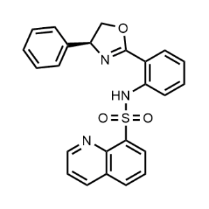 (S)-N-(2-(4-Phenyl-4,5-dihydrooxazol-2-yl)phenyl)quinoline-8-sulfonamide, 98%|CS-1330306