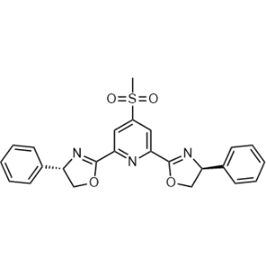 (4S,4'S)-2,2'-(4-(Methylsulfonyl)pyridine-2,6-diyl)bis(4-phenyl-4,5-dihydrooxazole), 98%|CS-1330371