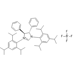 (4S,5S)-4,5-Diphenyl-1,3-bis(2,4,6-triisopropylphenyl)-4,5-dihydro-1H-imidazol-3-ium tetrafluoroborate, 98%|CS-1330390