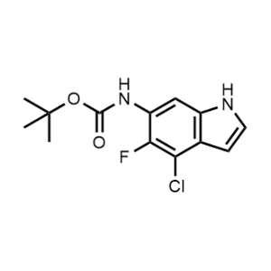 tert-Butyl (4-chloro-5-fluoro-1H-indol-6-yl)carbamate|CS-1330396
