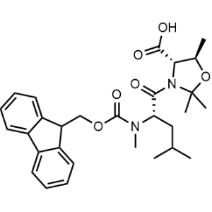 (4S,5R)-3-(N-(((9H-Fluoren-9-yl)methoxy)carbonyl)-N-methyl-L-leucyl)-2,2,5-trimethyloxazolidine-4-carboxylic acid|CS-1330551