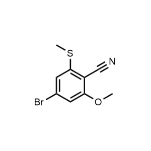 4-Bromo-2-methoxy-6-(methylthio)benzonitrile|CS-1330642