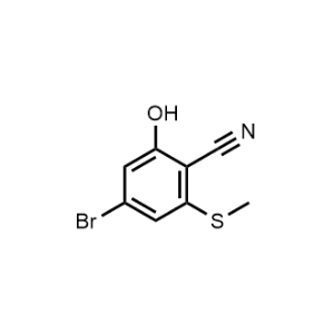 4-Bromo-2-hydroxy-6-(methylthio)benzonitrile|CS-1330645