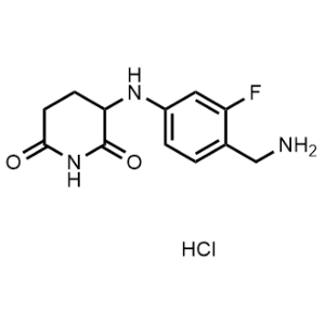 3-((4-(Aminomethyl)-3-fluorophenyl)amino)piperidine-2,6-dione hydrochloride|CS-1330650
