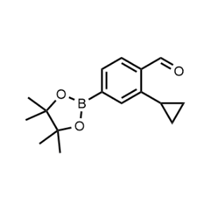 2-Cyclopropyl-4-(4,4,5,5-tetramethyl-1,3,2-dioxaborolan-2-yl)benzaldehyde|CS-1330742