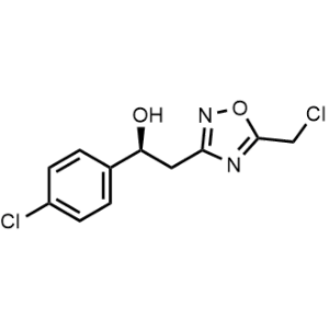 (S)-2-(5-(Chloromethyl)-1,2,4-oxadiazol-3-yl)-1-(4-chlorophenyl)ethan-1-ol|CS-1330784