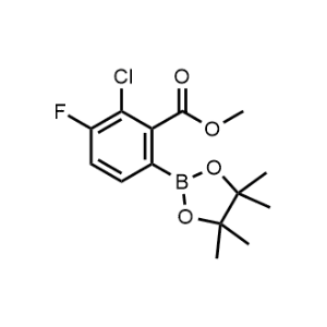 Methyl 2-chloro-3-fluoro-6-(4,4,5,5-tetramethyl-1,3,2-dioxaborolan-2-yl)benzoate|CS-1331117