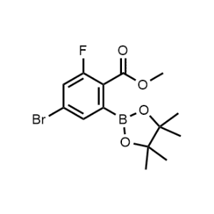Methyl 4-bromo-2-fluoro-6-(4,4,5,5-tetramethyl-1,3,2-dioxaborolan-2-yl)benzoate|CS-1331118