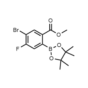 Methyl 5-bromo-4-fluoro-2-(4,4,5,5-tetramethyl-1,3,2-dioxaborolan-2-yl)benzoate|CS-1331120