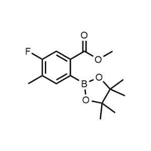 Methyl 5-fluoro-4-methyl-2-(4,4,5,5-tetramethyl-1,3,2-dioxaborolan-2-yl)benzoate|CS-1331122